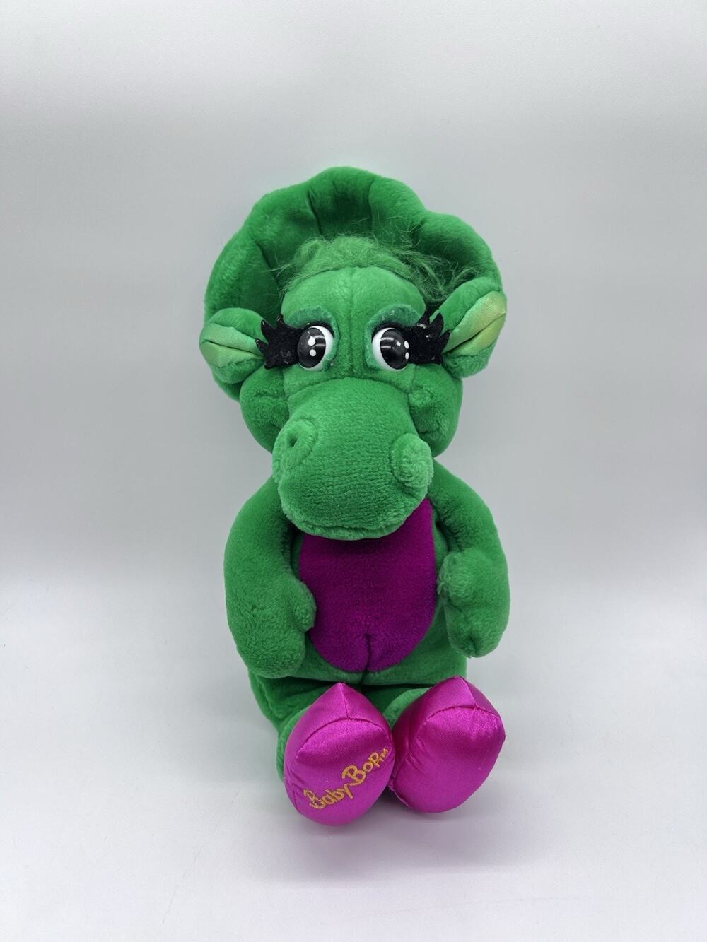 Vtg Dakin 1992 Baby Bop Dinosaur Green Plush Stuffed Animal Barney and Friends